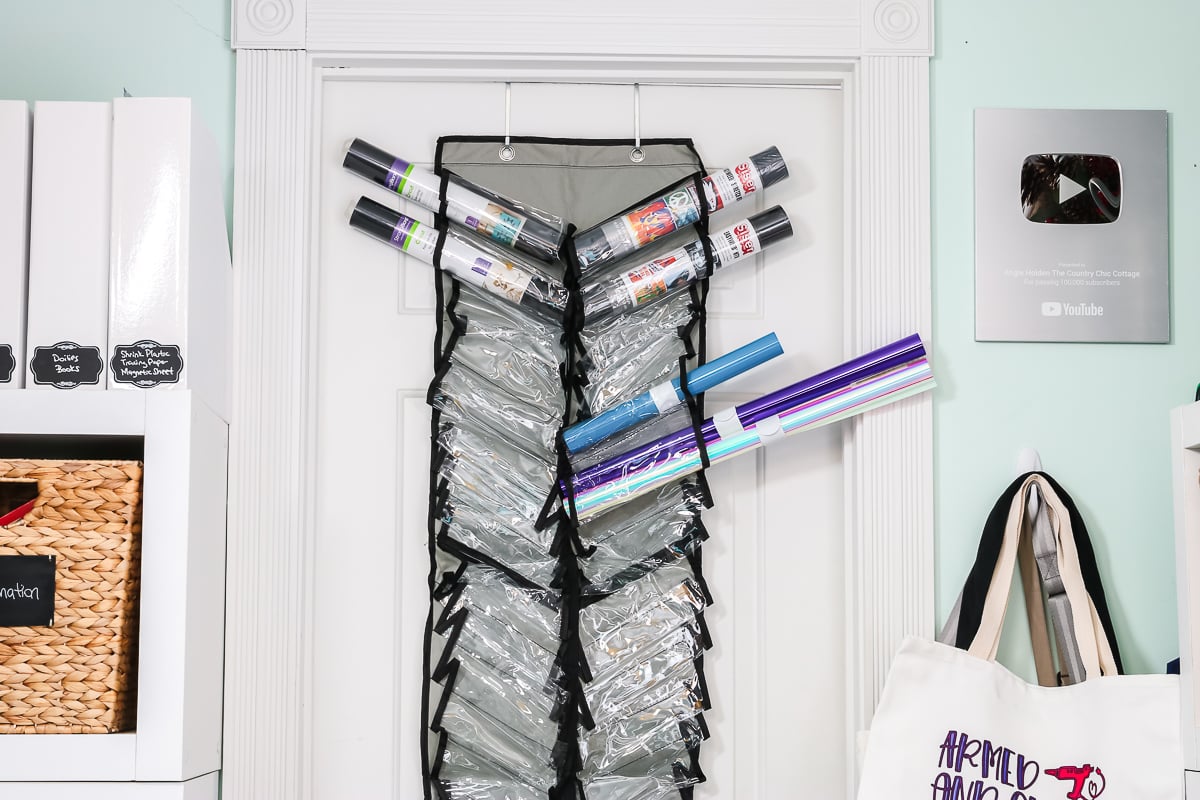 over the door vinyl storage