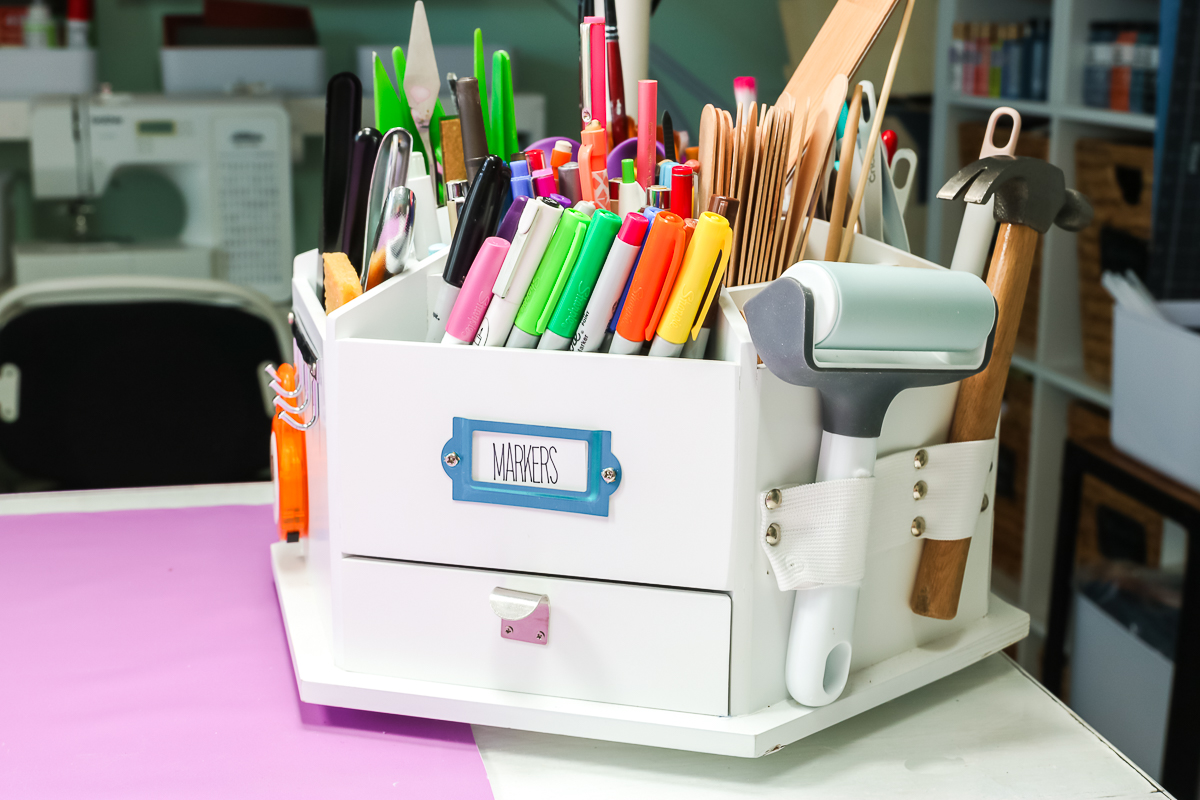 Cricut Tool Organizer and Marker Stand Personalized Craft Storage