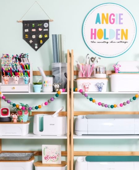 organized cricut craft room