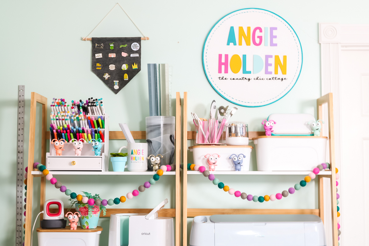 Organized Cricut Craft Room Tour - Angie Holden 2022 - Angie Holden The  Country Chic Cottage