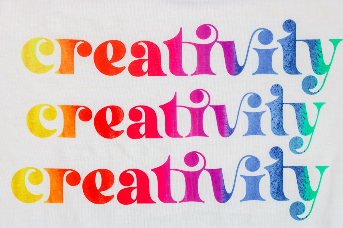 creativity shirt made with sublimation