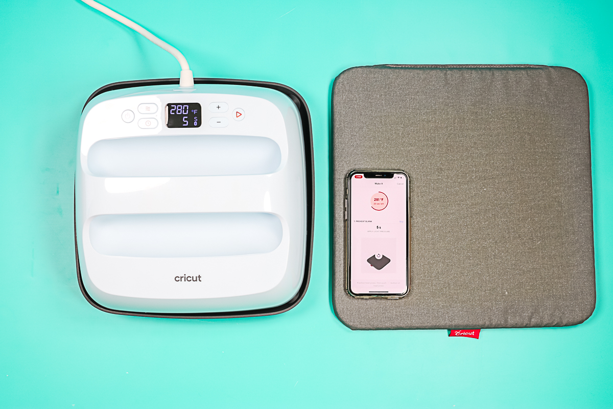 how to use the cricut heat app with the easypress 3