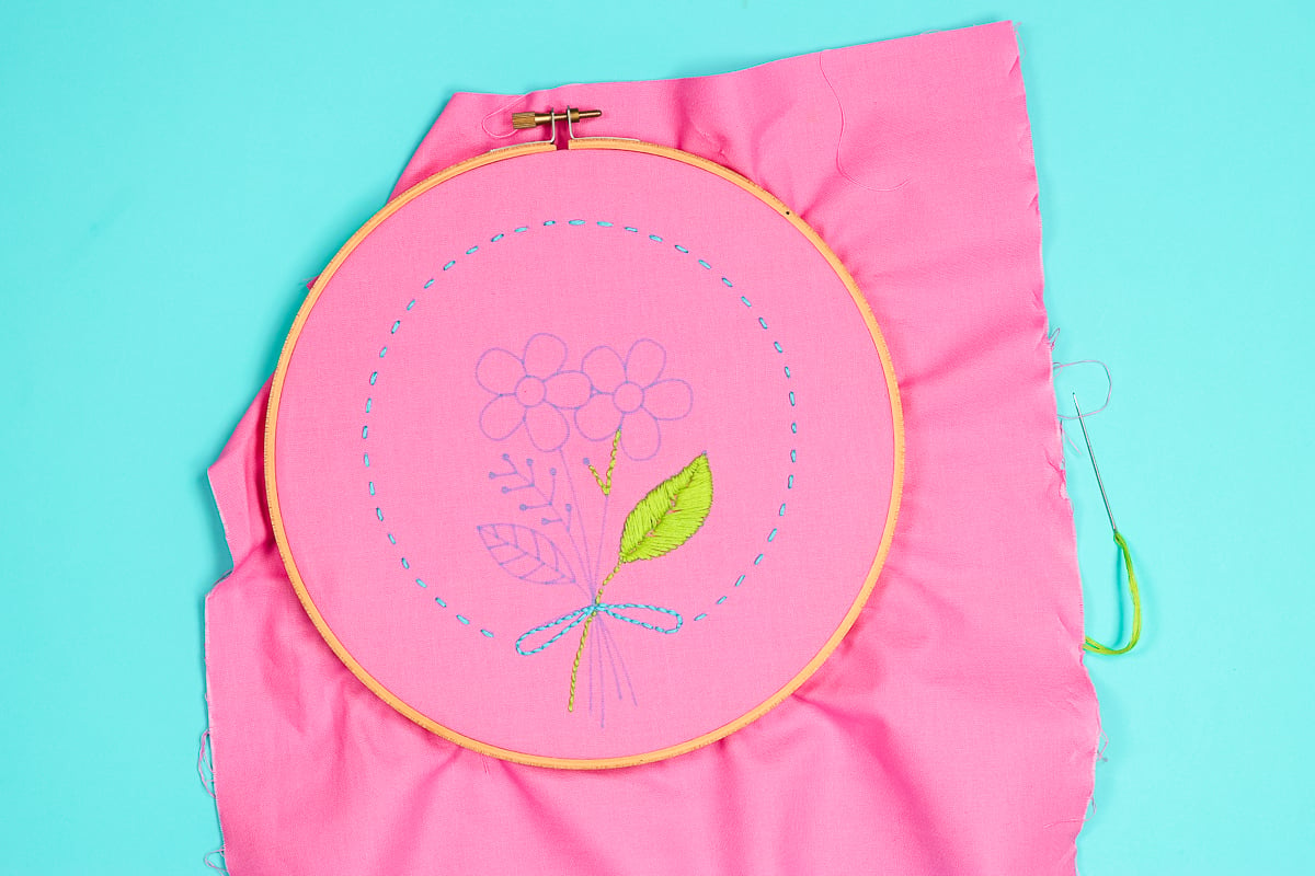 embroidery on fabric