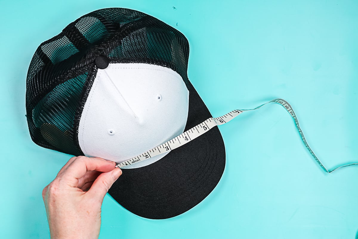 how to measure a hat for adding a design