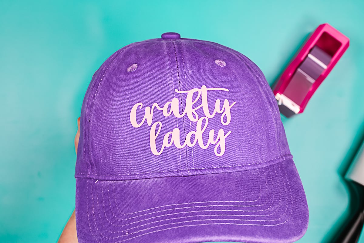 Decorate a Trucker Hat with Cricut Hat Press - Crafting in the Rain