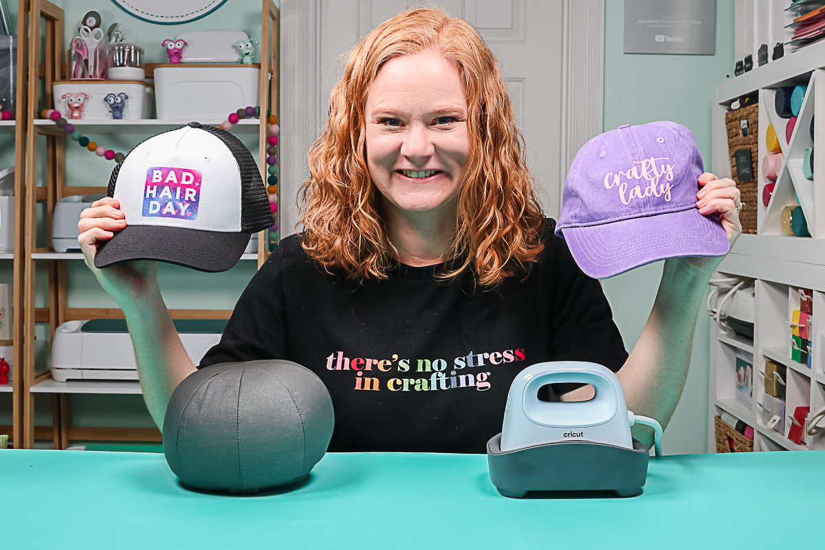 how to make hats with a cricut hat press