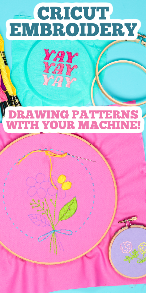 draw embroidery patterns with a cricut machine