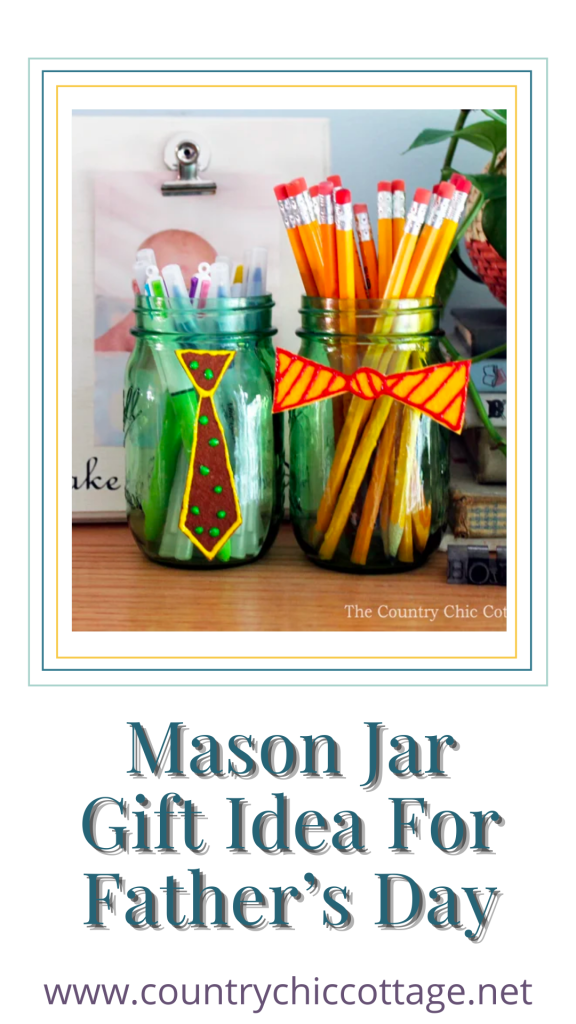 pinnable image for Mason Jar Gift Idea For Father's Day