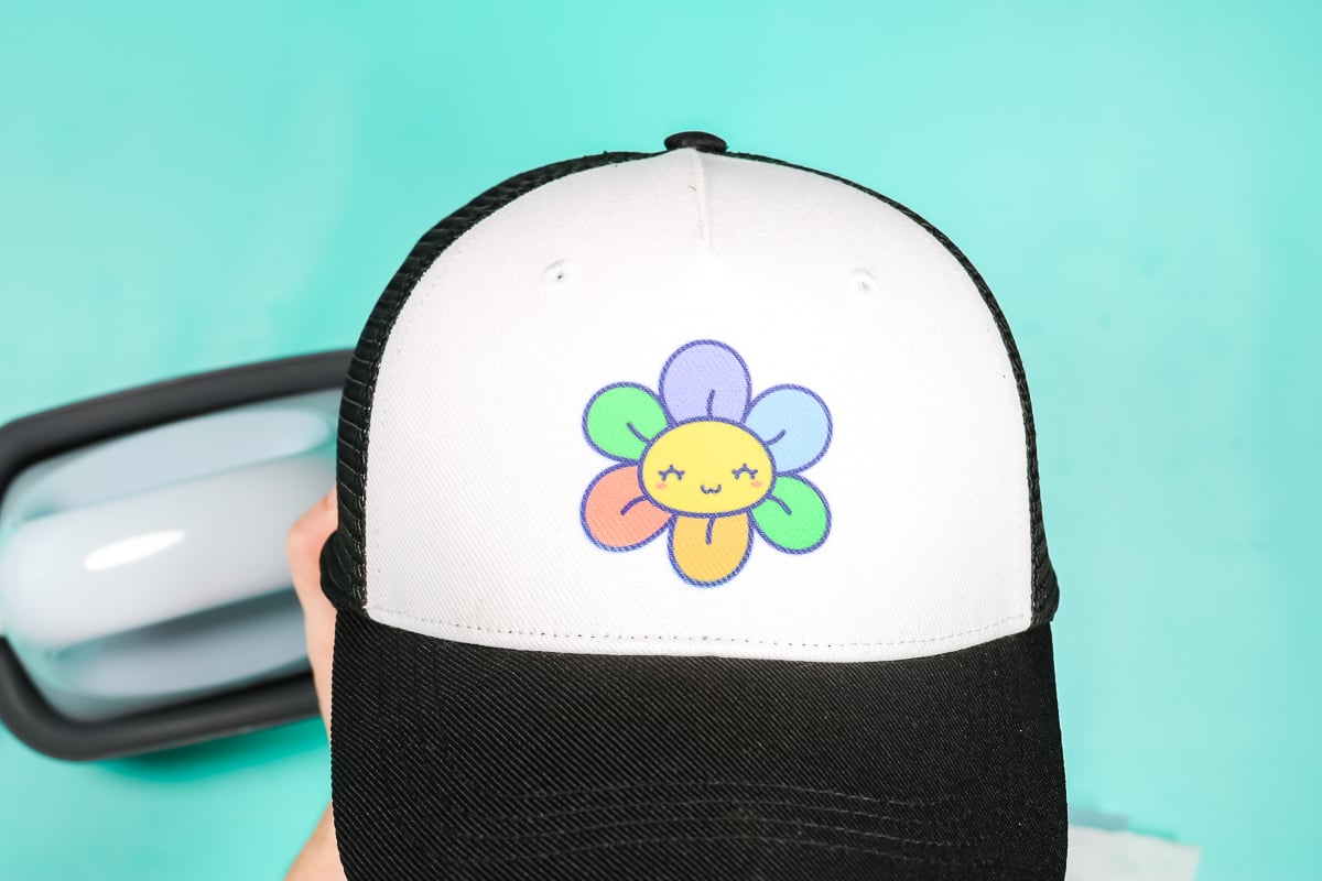 sublimation on cricut trucker hat