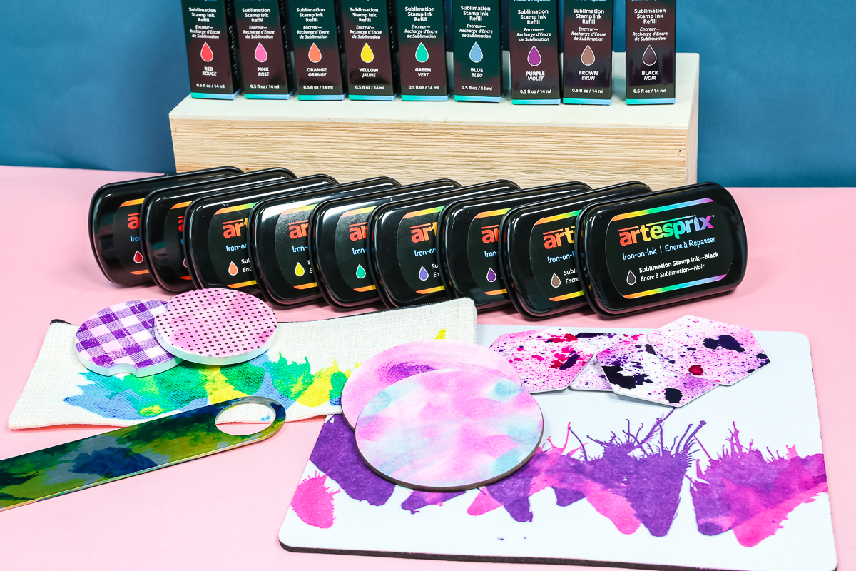 Artesprix Sublimation Stamp Pads and Ink Refills