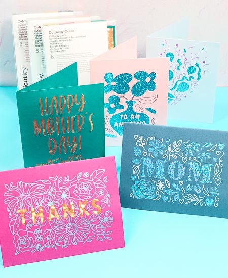 cutaway cards on a cricut machine