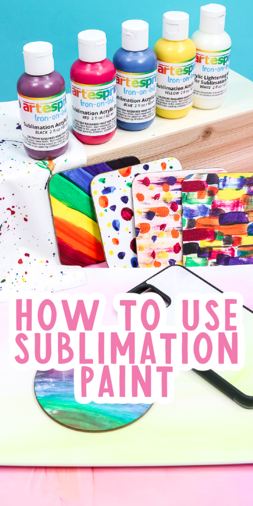 how to use artesprix sublimation paint