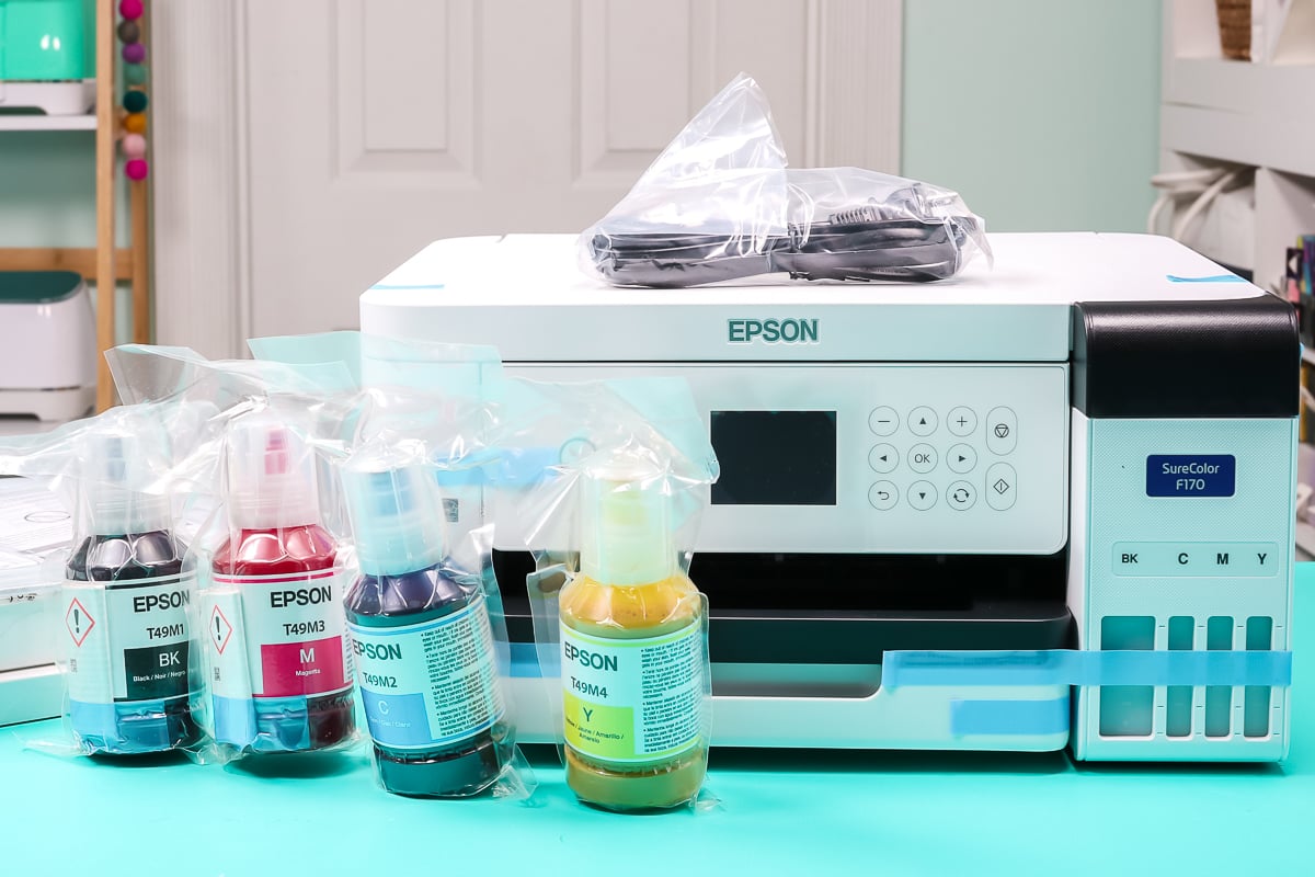 Unboxing Epson Sublimation Printer and everything included.