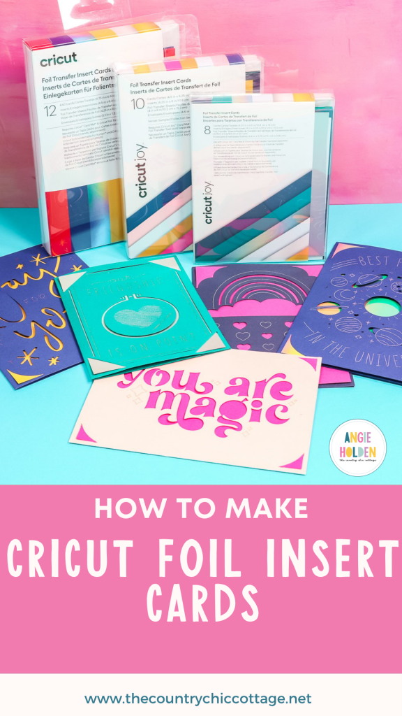how to make cricut foil insert cards