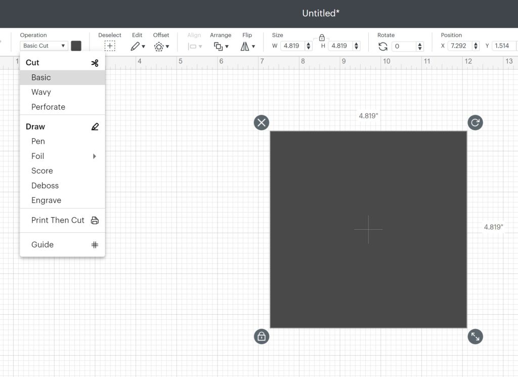 making guides in cricut design space