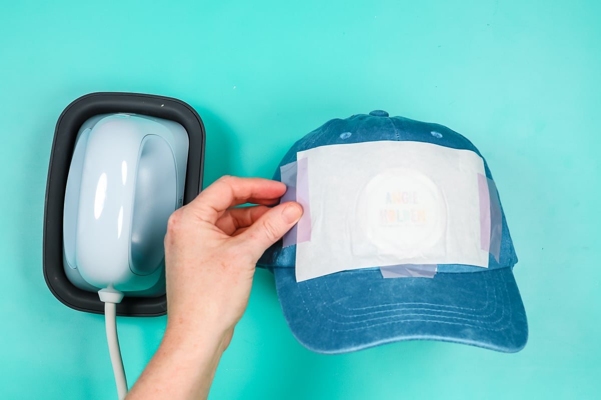 How to Add Patches with the Cricut Hat Press - Angie Holden The