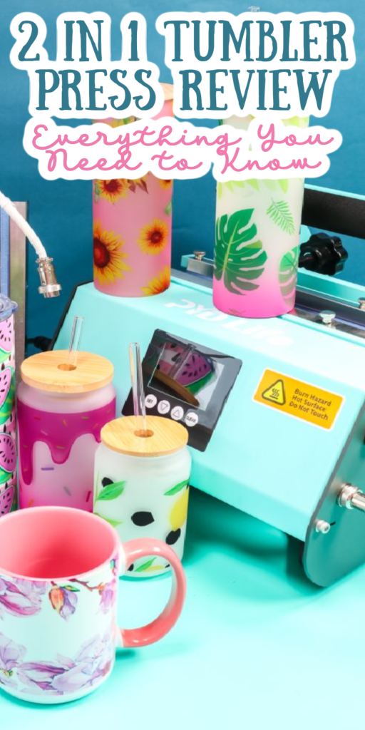 PYD Life 2 in 1 40 oz Tumbler Heat Press Machine 110 V Mint Green 20 oz 30 oz Mug Heat Press Touch Screen for 40 oz Tumbler with Handle Sublimation