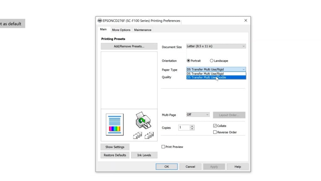 How to Print 8.5 x 14 Full Frame using a Epson F170 printer 