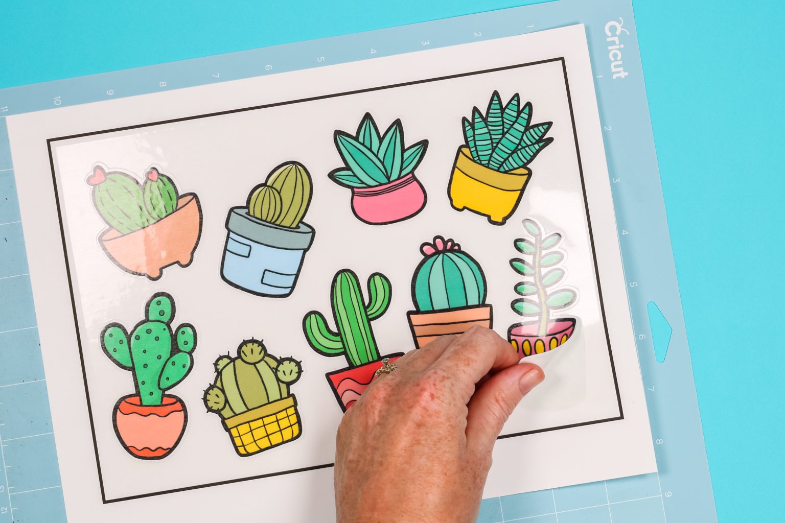 Cricut Laminate Stickers Two Ways to Make Them Angie Holden The