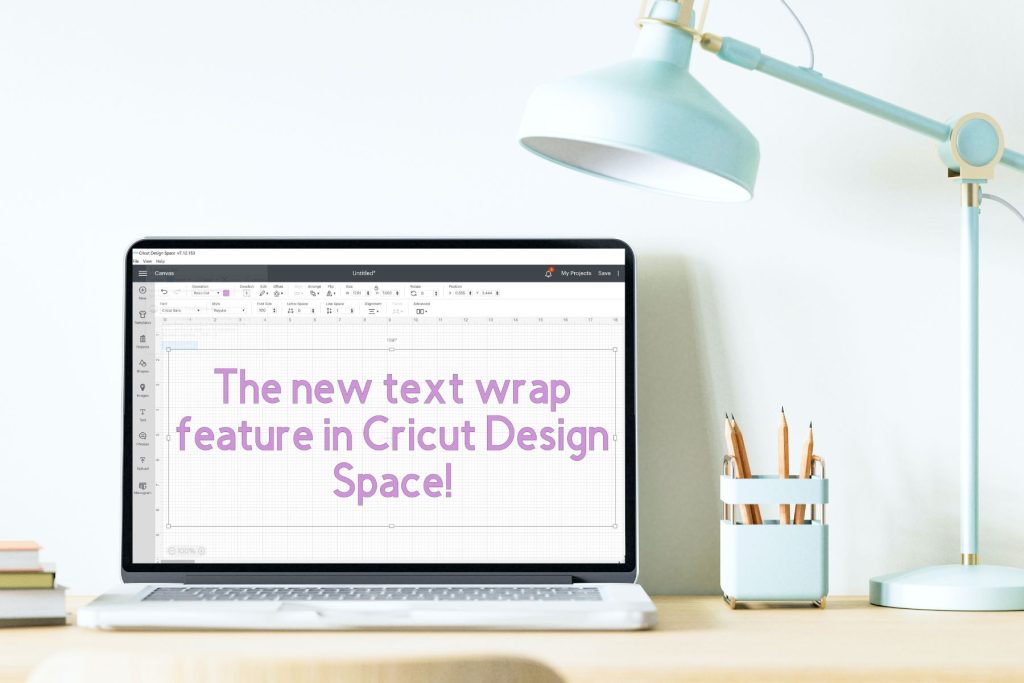 Cricut text wrap header image.