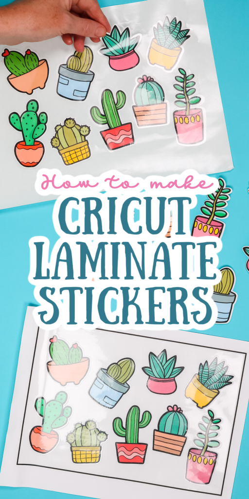 laminate stickers with a cricut machine