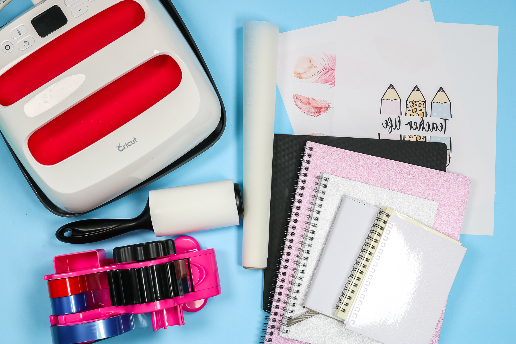 Sublimation notebook supplies.