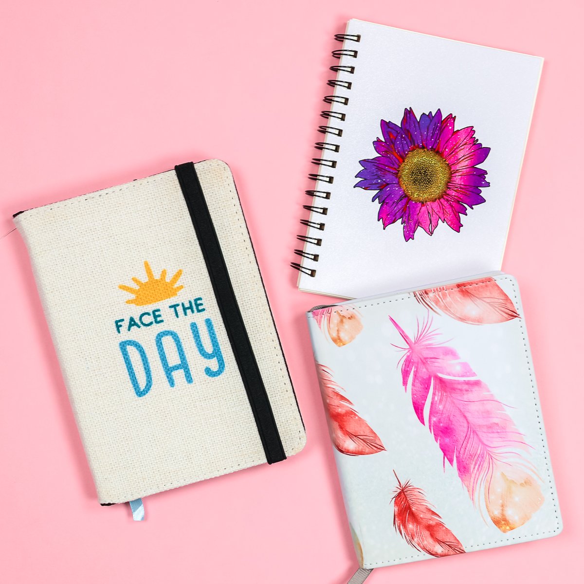 Sublimation notebook with Cricut EasyPress.
