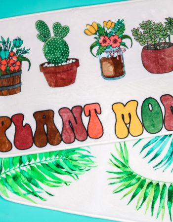 Finished sublimation door mats.