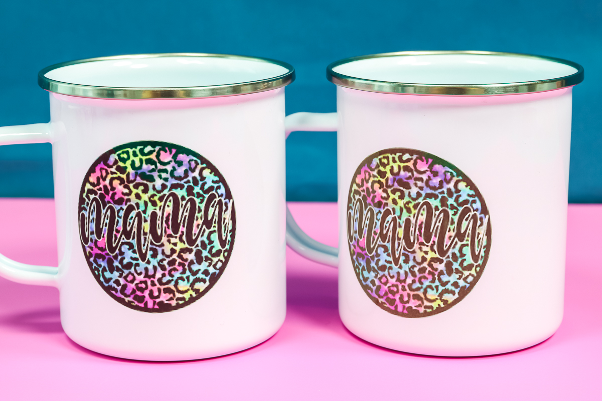 Mama sublimation camp mug.