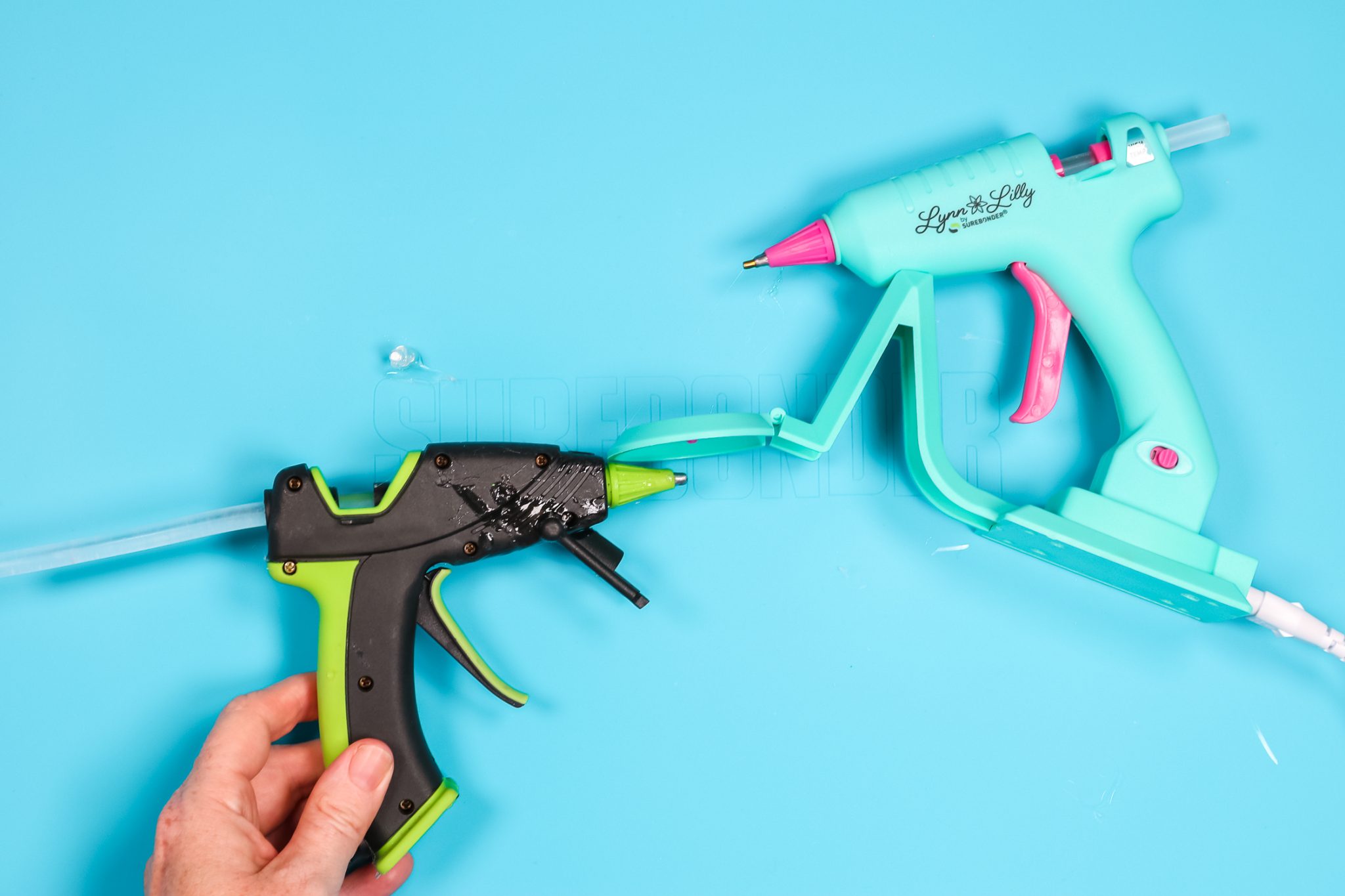 Surebonder glue guns.