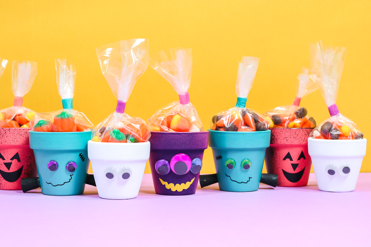 halloween flower pots