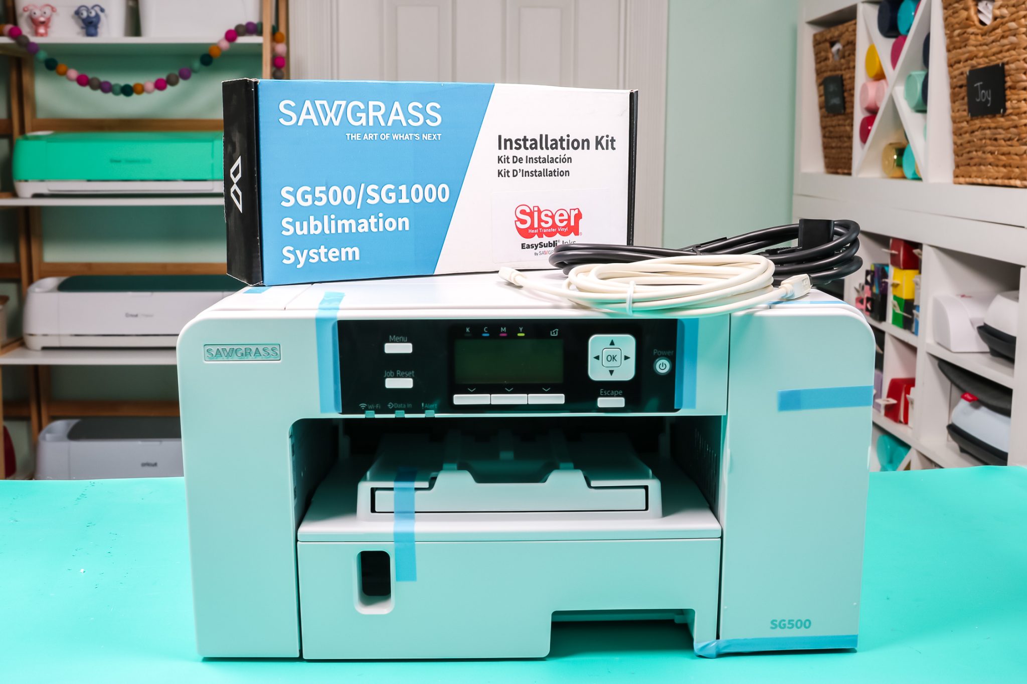 Sawgrass Sublimation Printer - what's in the box.