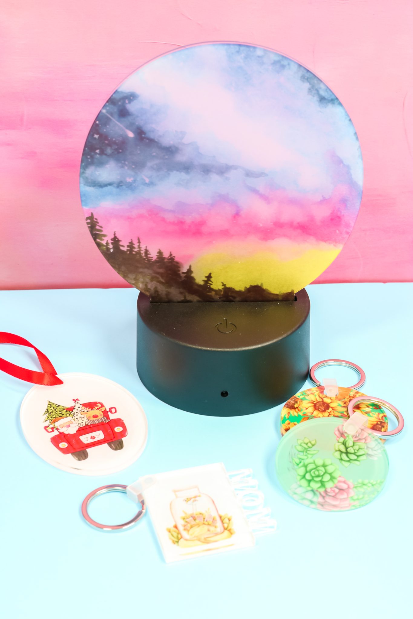 10” sublimation decorative plate WITH easel