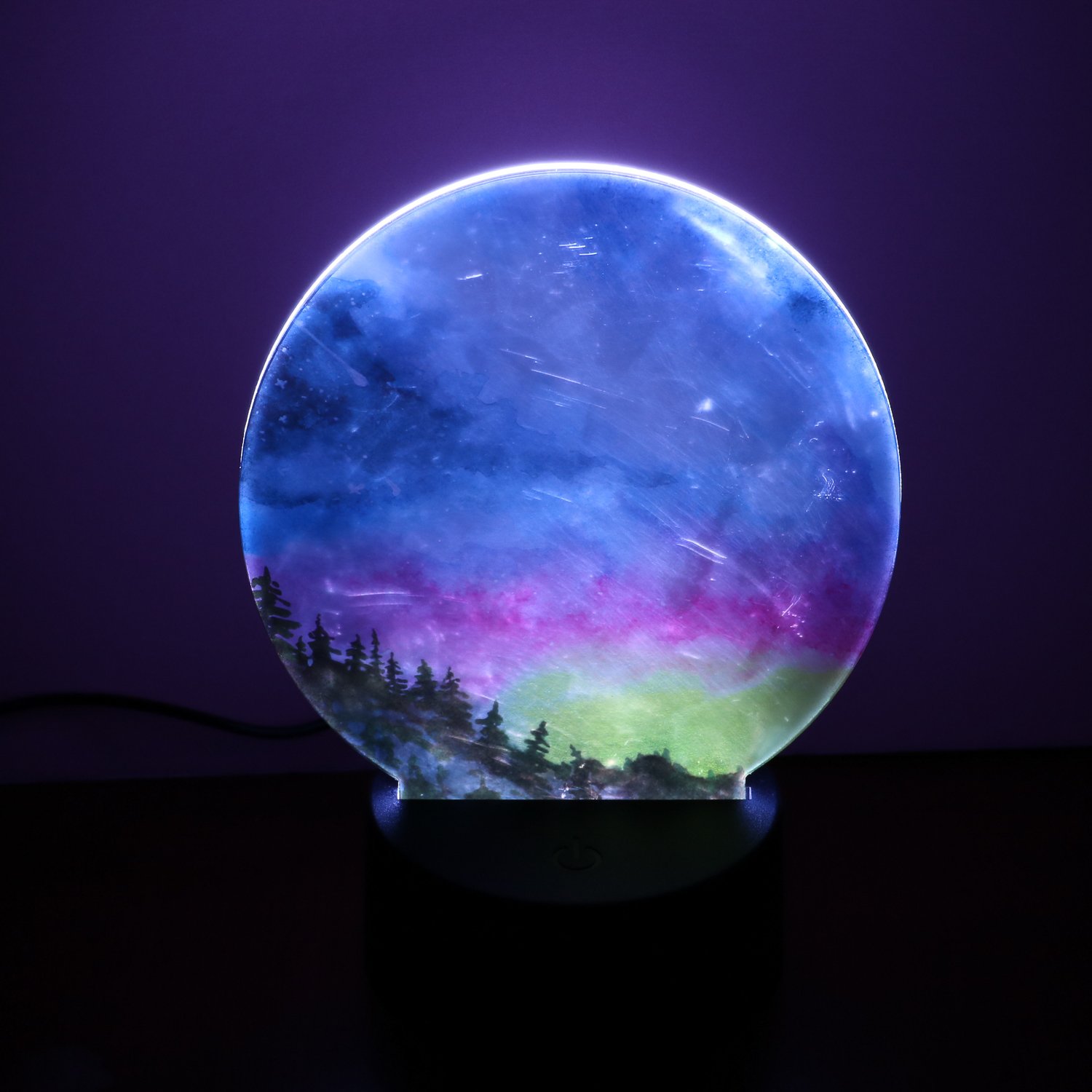 acrylic nightlight with sublimation