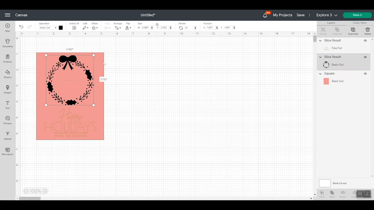 sizing your card design