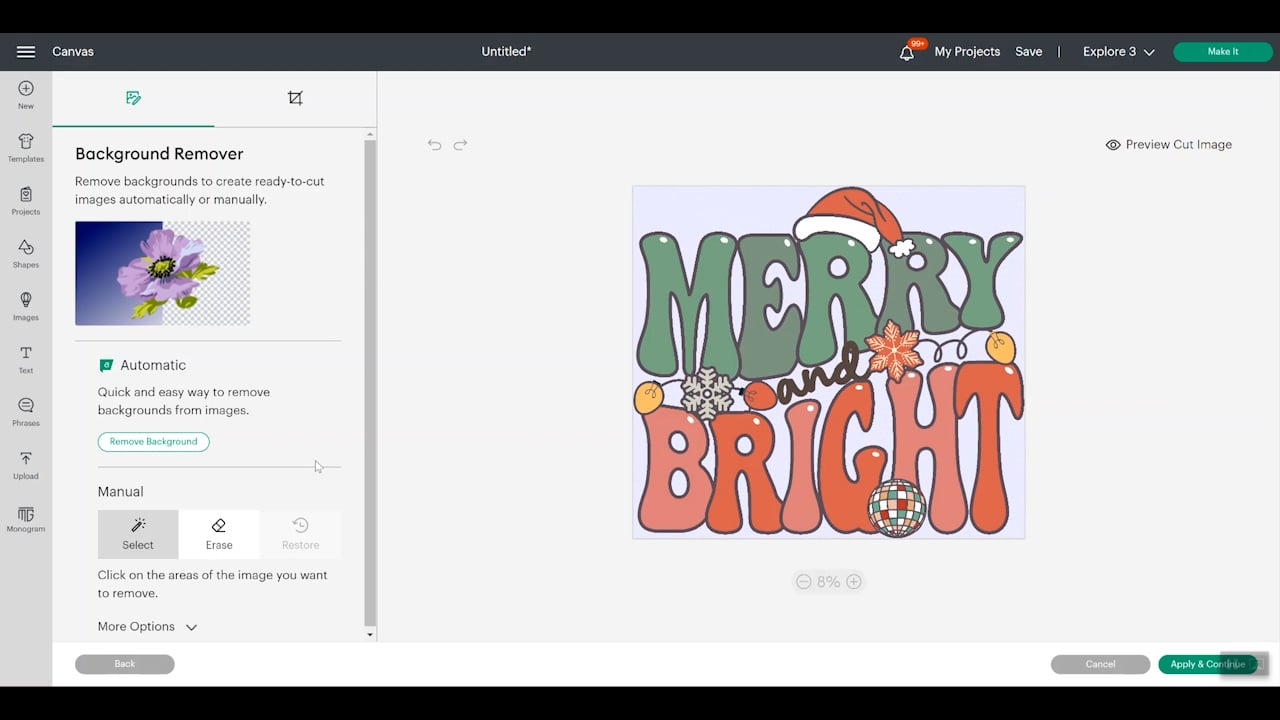 uploading to cricut design space