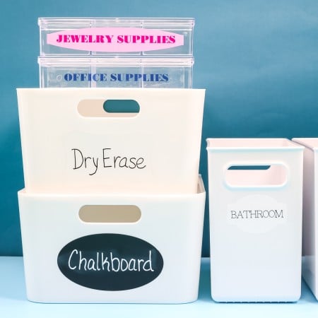 Make labels with your Cricut machine.