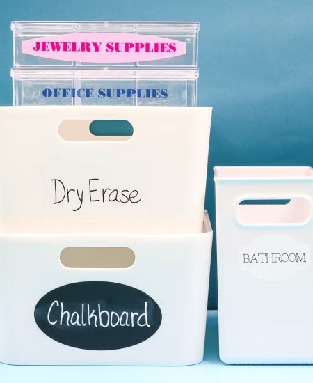 Make labels with your Cricut machine.