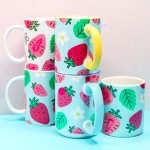 Finished full wrap sublimation mugs.