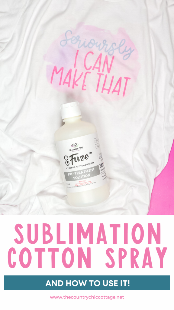 spray for sublimation on cotton