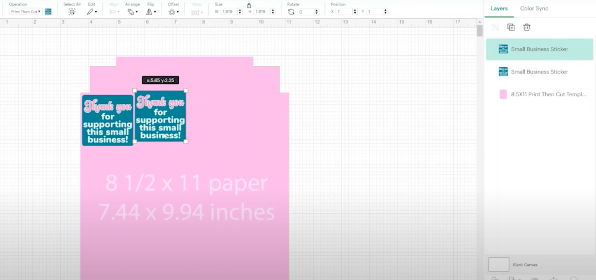 Free templates for maximum cricut print and cut sizes angie holden