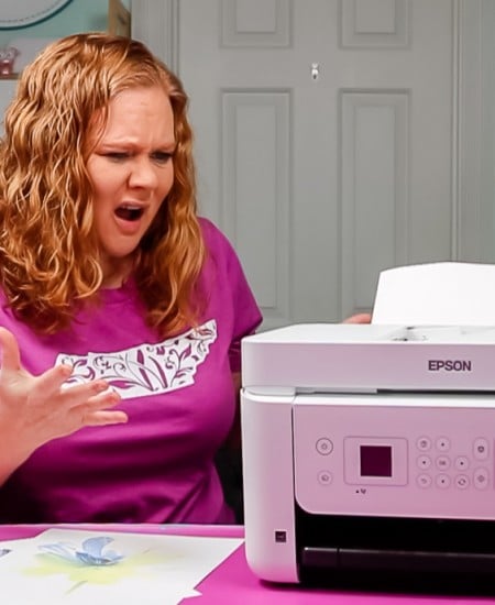Epson EcoTank printer with clog.