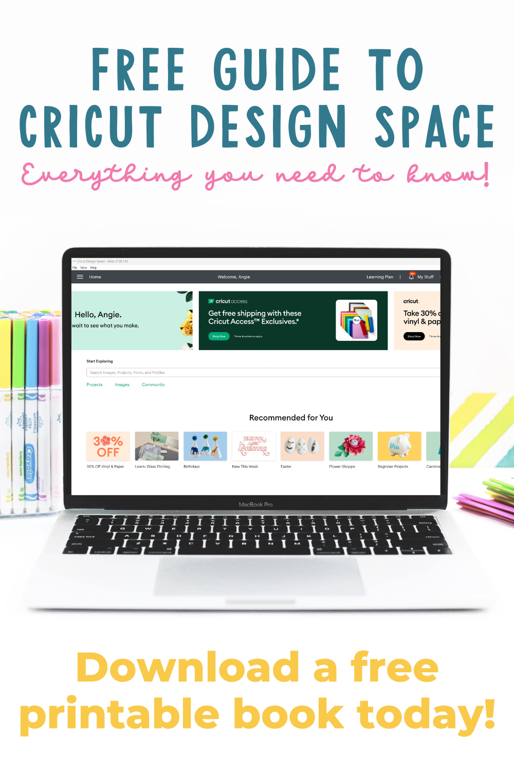 Cricut Joy Guide Digital Download, Tutorials