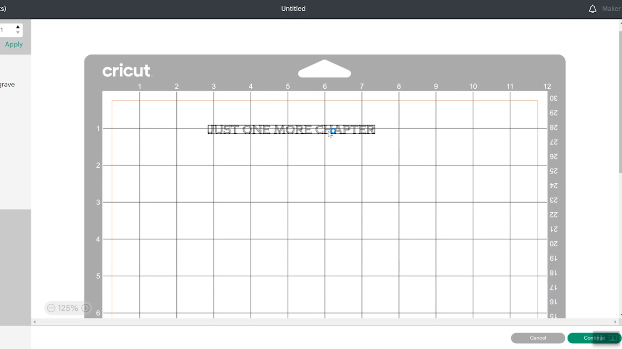 locating engraving lines in cricut design space