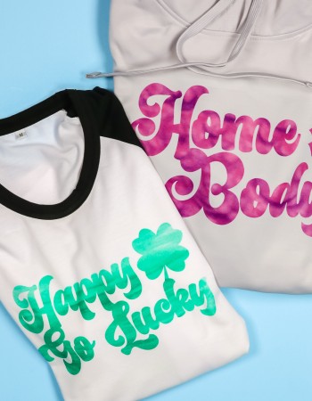 Make Infusible Ink sheets with sublimation paint and stamp pads.