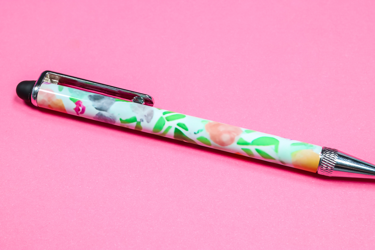 Full wrap floral sublimation pen.