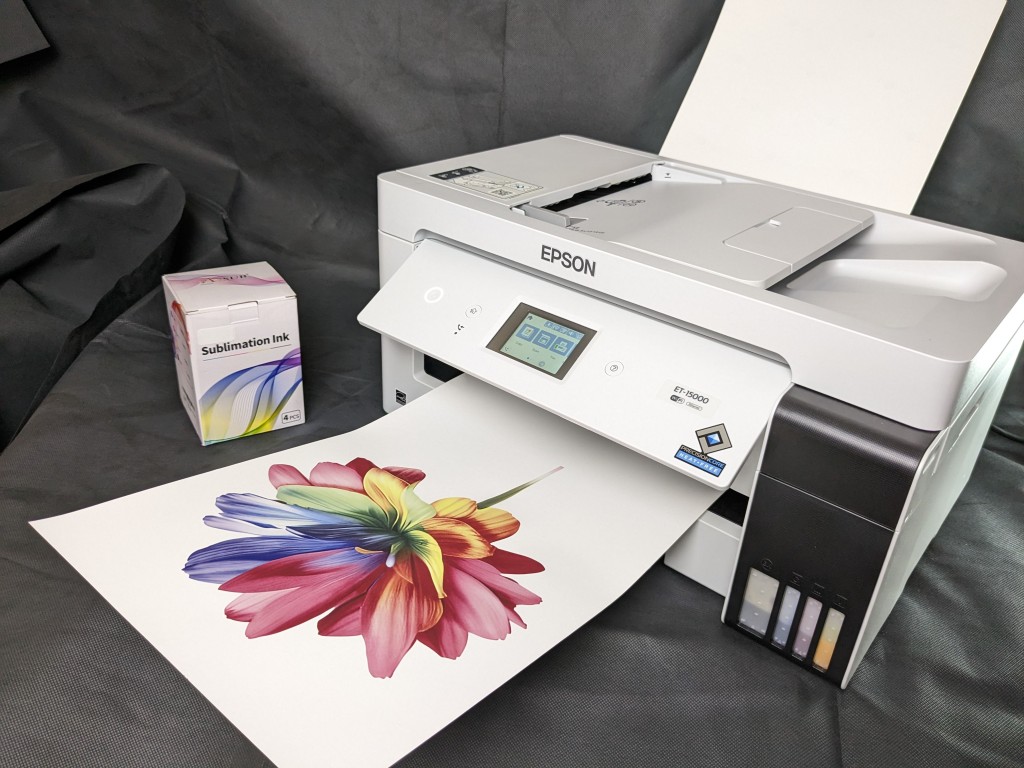 Epson EcoTank large-format sublimation printer.