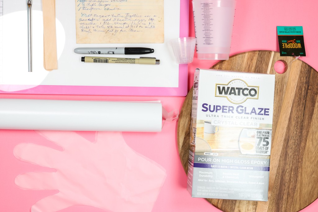 Watco Food Safe Sealer with Handwritten Recipe Project Idea Patabook