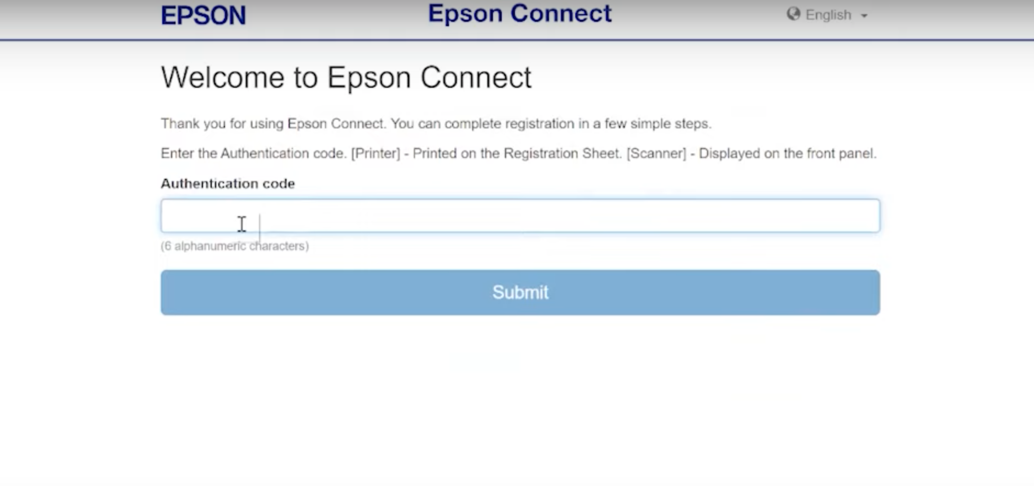 Epson Connect website.