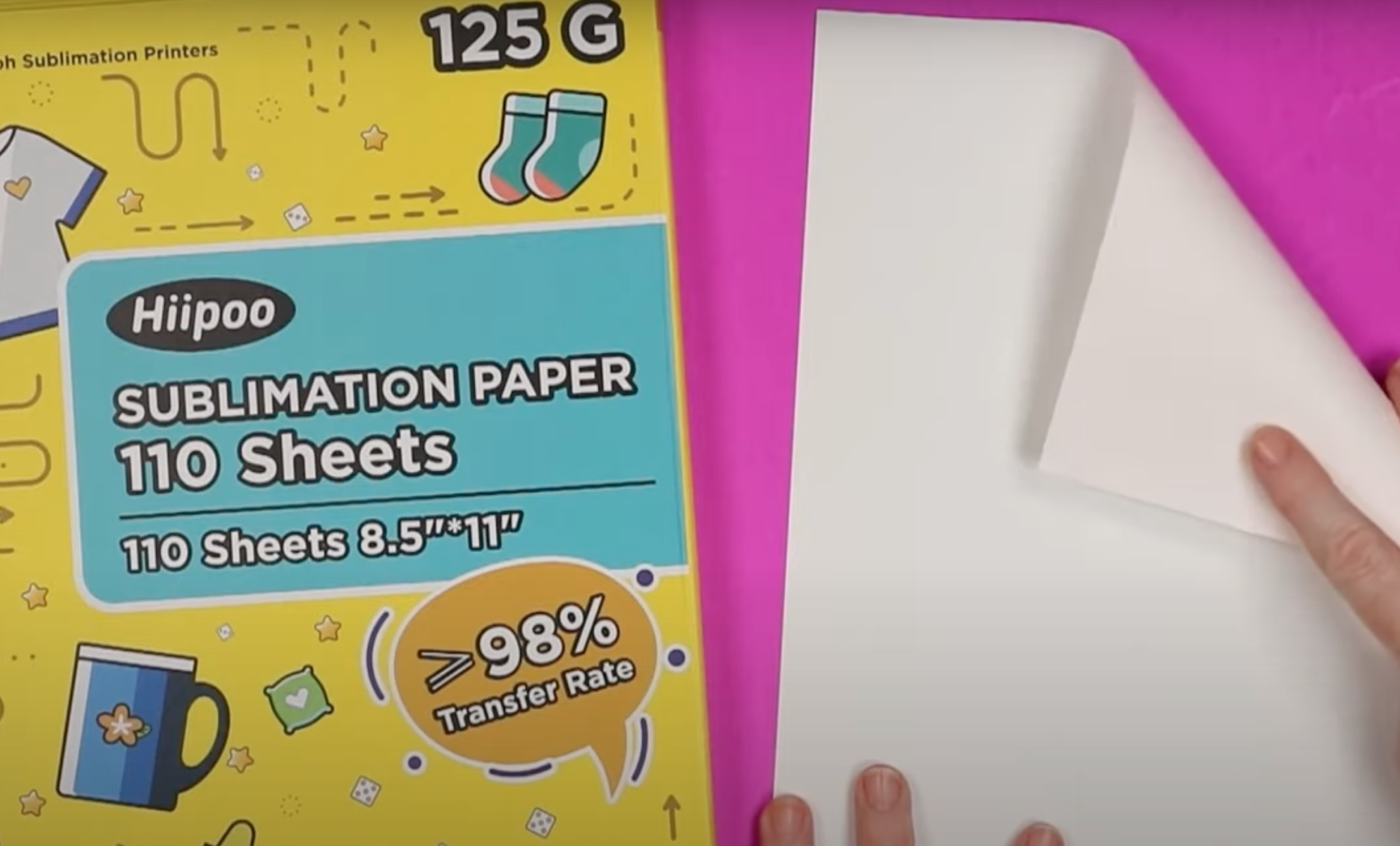 Check your sublimation paper to make sure you're printing on the right side of the paper.